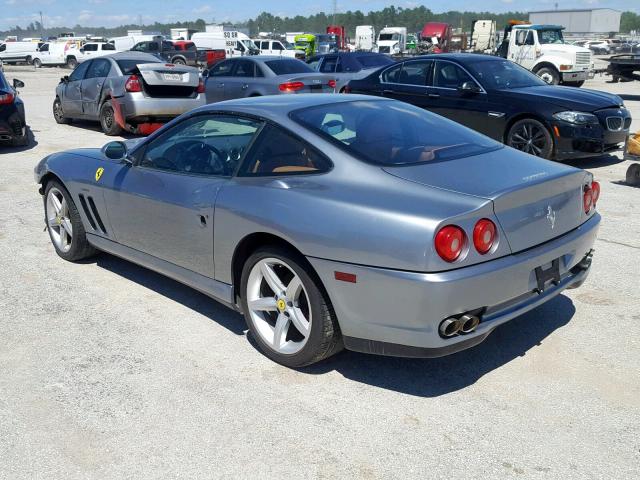 ZFFBV55AX20129456 - 2002 FERRARI F575 MARAN SILVER photo 3