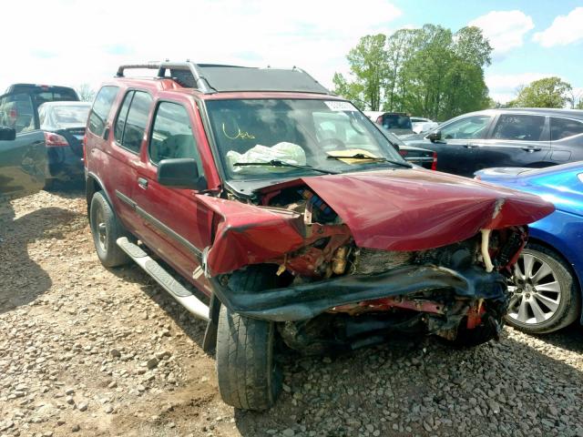 5N1ED28Y21C545175 - 2001 NISSAN XTERRA XE RED photo 1