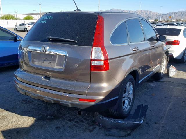 5J6RE3H79BL047261 - 2011 HONDA CR-V EXL BROWN photo 4