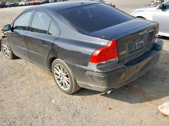 YV1RS547272631380 - 2007 VOLVO S60 T5 BLACK photo 3