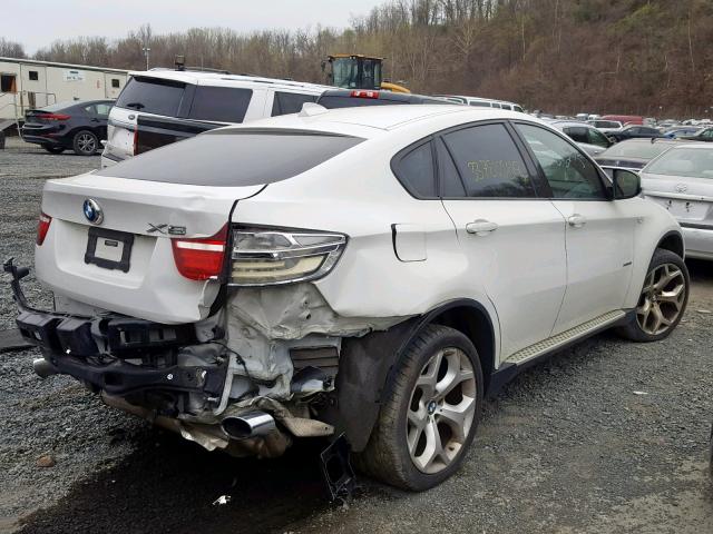 5UXFG2C53DL785268 - 2013 BMW X6 XDRIVE3 WHITE photo 4