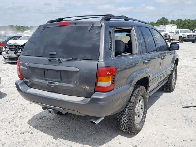 1J8GW68J42C202055 - 2002 JEEP GRAND CHER GRAY photo 4