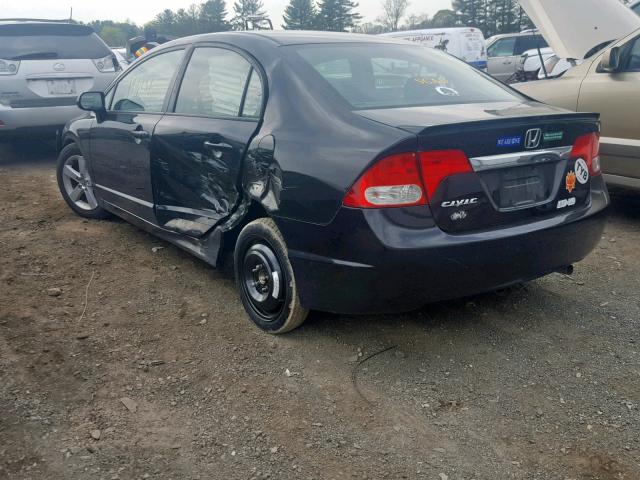 19XFA1F67AE041484 - 2010 HONDA CIVIC LX-S أسود صورة 3