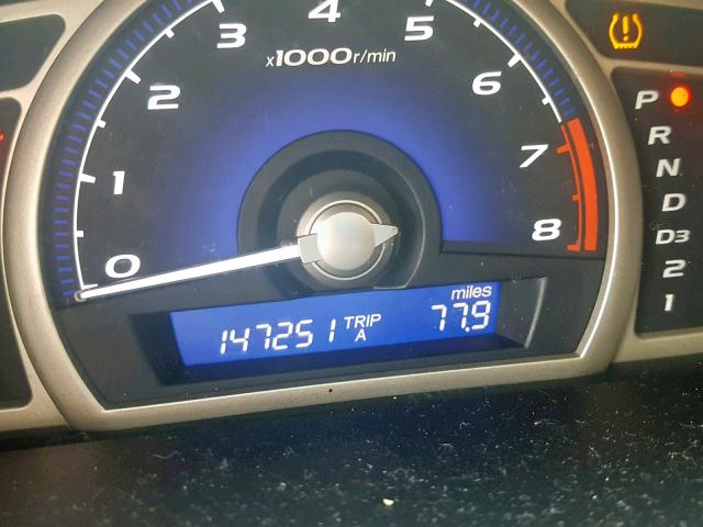 19XFA1F67AE041484 - 2010 HONDA CIVIC LX-S أسود صورة 8