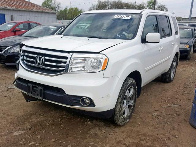 5FNYF4H73FB034115 - 2015 HONDA PILOT EXLN WHITE photo 2