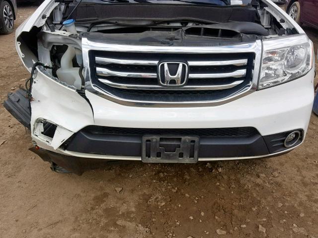 5FNYF4H73FB034115 - 2015 HONDA PILOT EXLN WHITE photo 7