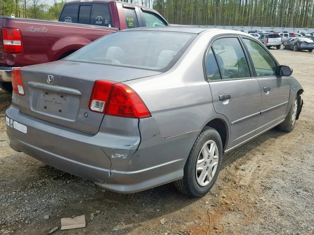 1HGES16405L006484 - 2005 HONDA CIVIC DX GRAY photo 4