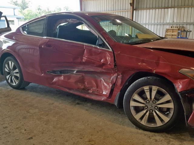 1HGCS1B86BA014791 - 2011 HONDA ACCORD EXL RED photo 9