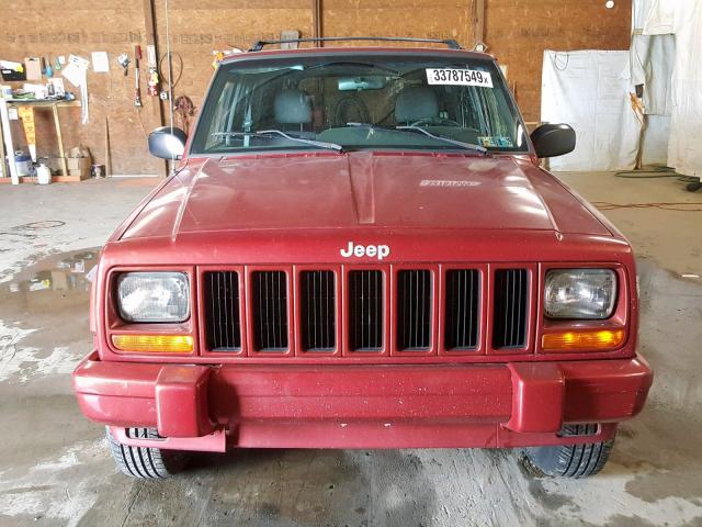 1J4FF68S1XL512483 - 1999 JEEP CHER COUN RED photo 9