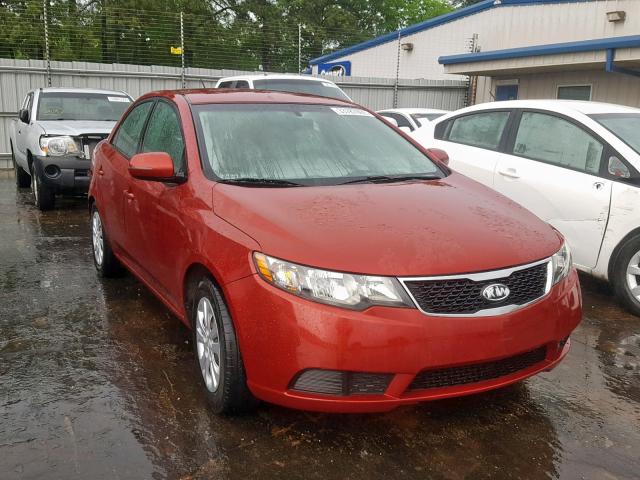 KNAFU4A27B5387025 - 2011 KIA FORTE EX RED photo 1