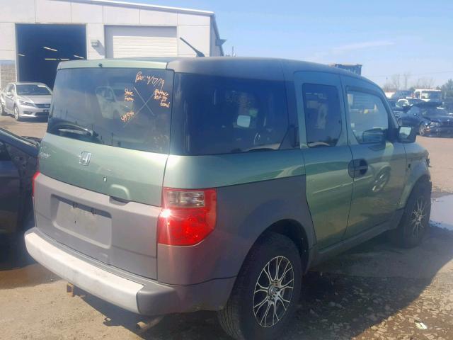 5J6YH28594L016588 - 2004 HONDA ELEMENT EX GREEN photo 4