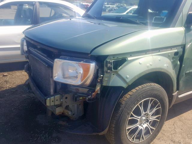 5J6YH28594L016588 - 2004 HONDA ELEMENT EX GREEN photo 9