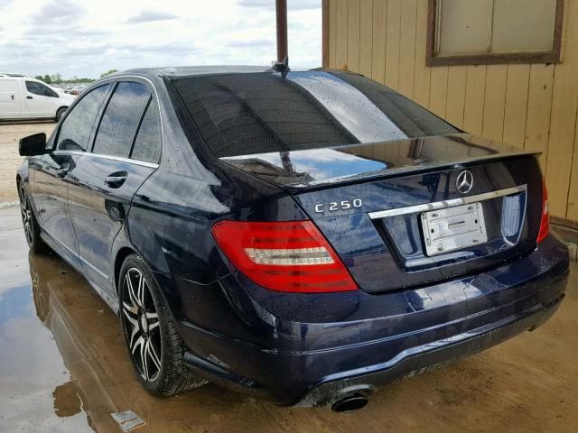 WDDGF4HB0DR273957 - 2013 MERCEDES-BENZ C 250 BLACK photo 3