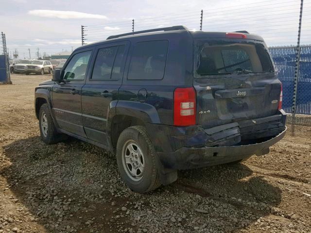 1C4NJRAB7DD217650 - 2013 JEEP PATRIOT BLUE photo 3