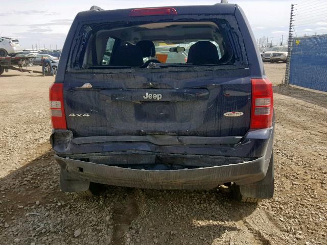 1C4NJRAB7DD217650 - 2013 JEEP PATRIOT BLUE photo 9