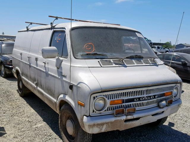 B21AE3X034544 - 1973 DODGE B20 VAN WHITE photo 1