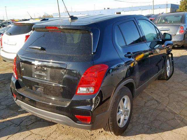 3GNCJKSB6KL212936 - 2019 CHEVROLET TRAX LS BLACK photo 4