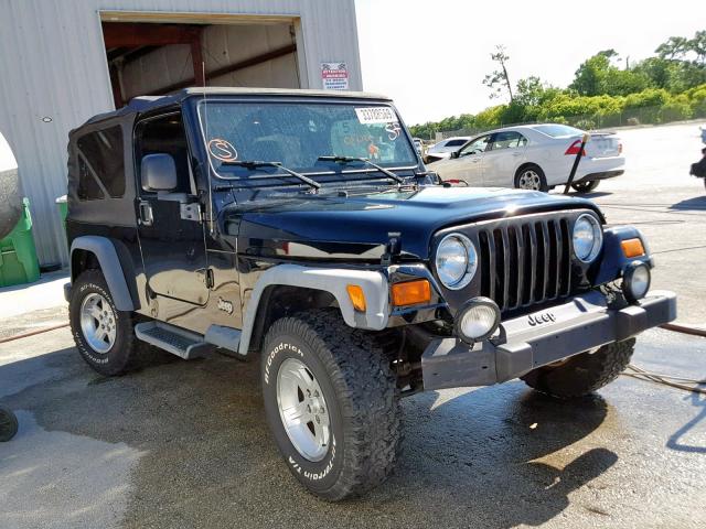 1J4FA49S64P776854 - 2004 JEEP WRANGLER / BLACK photo 1