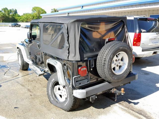 1J4FA49S64P776854 - 2004 JEEP WRANGLER / BLACK photo 3