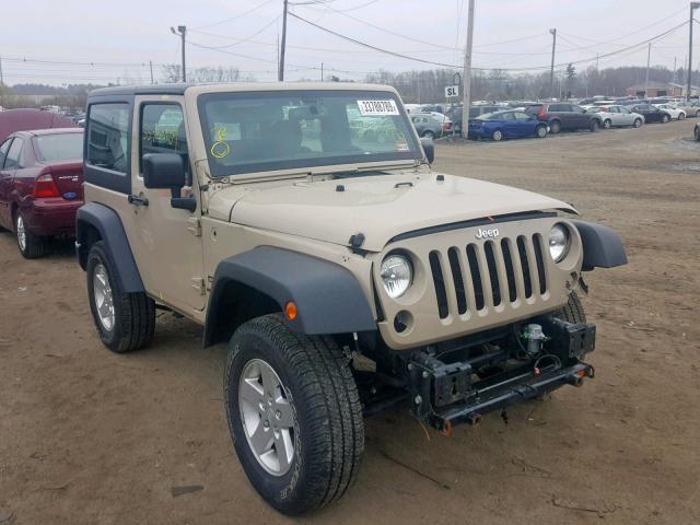 1C4AJWAG7GL259464 - 2016 JEEP WRANGLER S CREAM photo 1