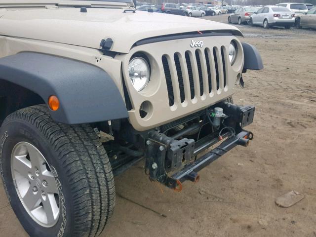 1C4AJWAG7GL259464 - 2016 JEEP WRANGLER S CREAM photo 9