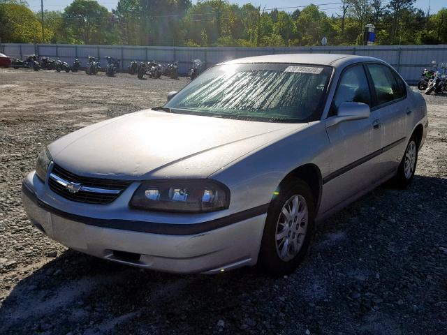 2G1WF52E759304480 - 2005 CHEVROLET IMPALA GOLD photo 2