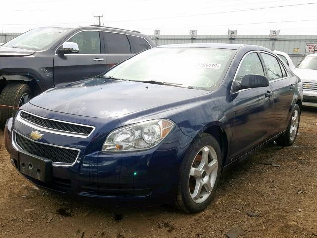 1G1ZA5E06A4103565 - 2010 CHEVROLET MALIBU LS BLUE photo 2