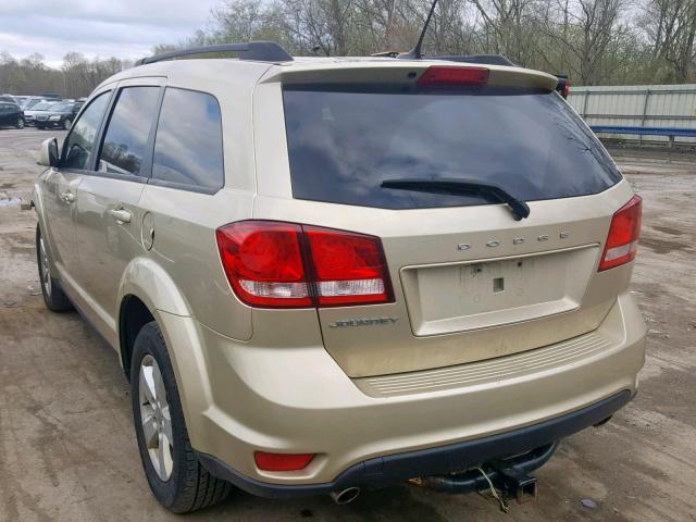 3D4PG1FG5BT561405 - 2011 DODGE JOURNEY MA GOLD photo 3