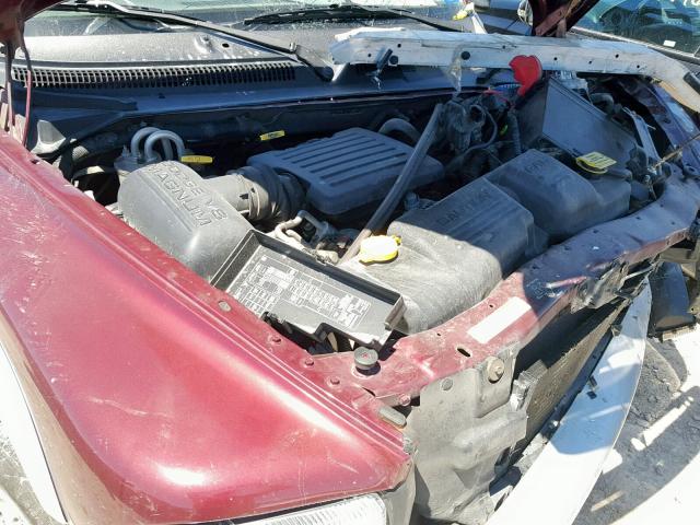 1B7HL48N22S569781 - 2002 DODGE DAKOTA QUA BURGUNDY photo 7