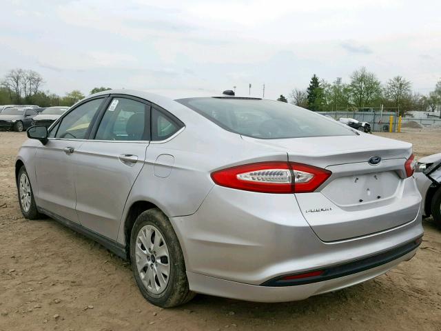 3FA6P0G71DR204018 - 2013 FORD FUSION S SILVER photo 3