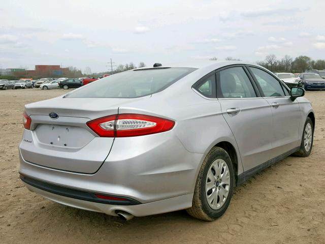 3FA6P0G71DR204018 - 2013 FORD FUSION S SILVER photo 4