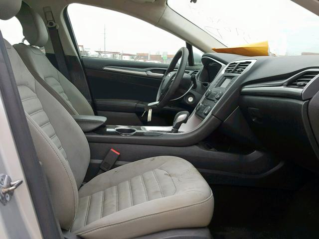 3FA6P0G71DR204018 - 2013 FORD FUSION S SILVER photo 5