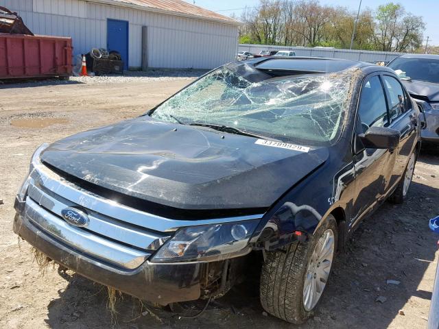 3FADP0L33AR263285 - 2010 FORD FUSION HYB BLACK photo 2