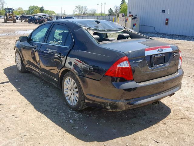 3FADP0L33AR263285 - 2010 FORD FUSION HYB BLACK photo 3