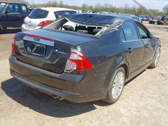 3FADP0L33AR263285 - 2010 FORD FUSION HYB BLACK photo 4