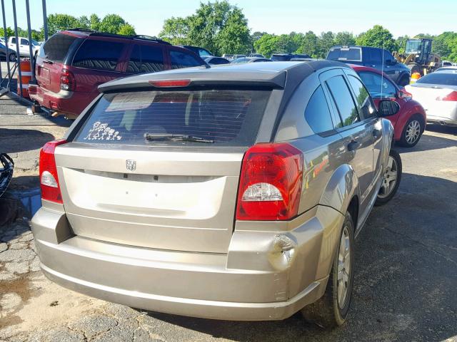 1B3HB28B78D747406 - 2008 DODGE CALIBER GOLD photo 4