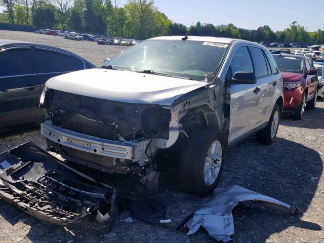 2FMDK3GC8EBA93980 - 2014 FORD EDGE SE SILVER photo 2