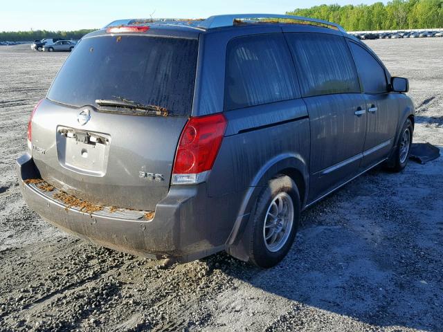 5N1BV28U77N107150 - 2007 NISSAN QUEST S GRAY photo 4