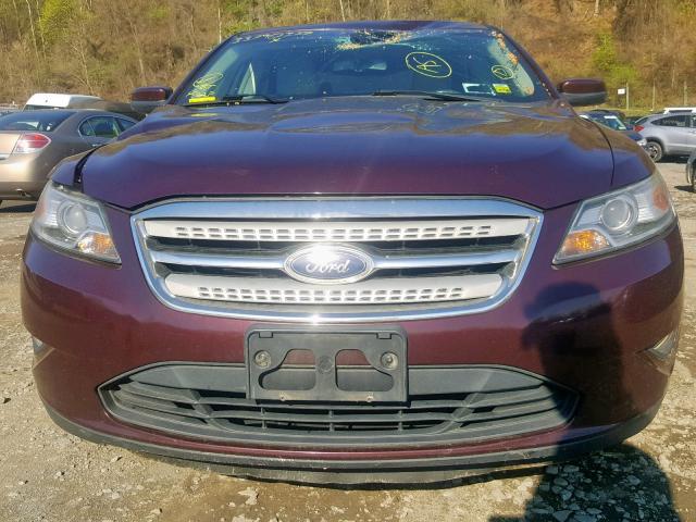 1FAHP2EW0BG112000 - 2011 FORD TAURUS SEL BURGUNDY photo 7