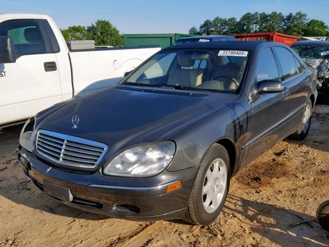 WDBNG75J32A267527 - 2002 MERCEDES-BENZ S 500 CHARCOAL photo 2