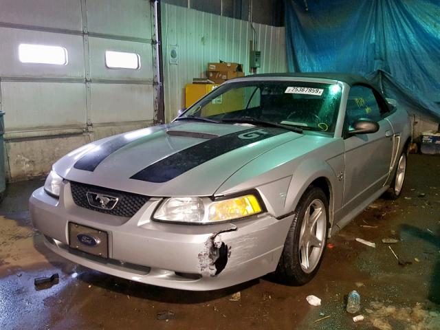 1FAFP45XXXF224425 - 1999 FORD MUSTANG GT SILVER photo 2