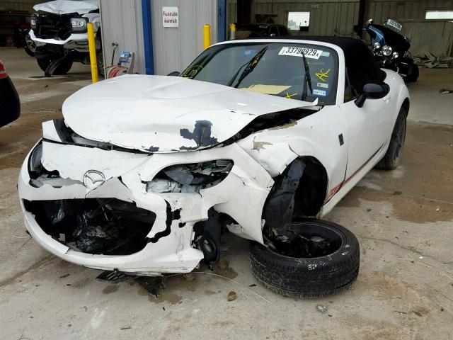 JM1NC2LF0F0242367 - 2015 MAZDA MX-5 MIATA WHITE photo 2