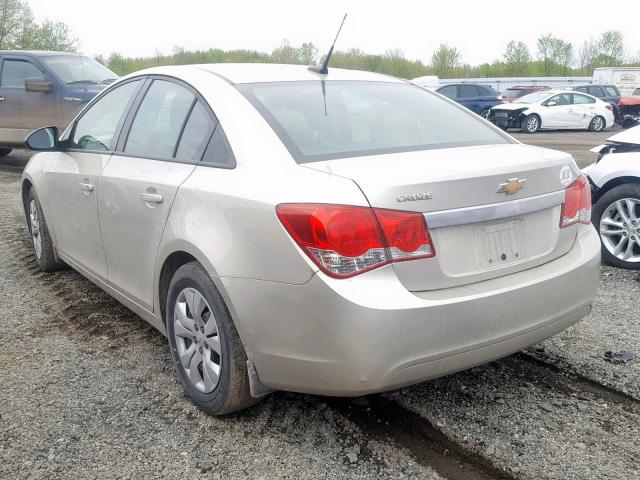 1G1PA5SH6D7188203 - 2013 CHEVROLET CRUZE LS BEIGE photo 3