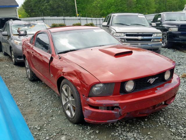 1ZVHT82H085133378 - 2008 FORD MUSTANG GT RED photo 1