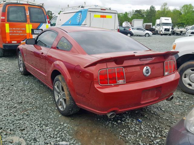 1ZVHT82H085133378 - 2008 FORD MUSTANG GT RED photo 3