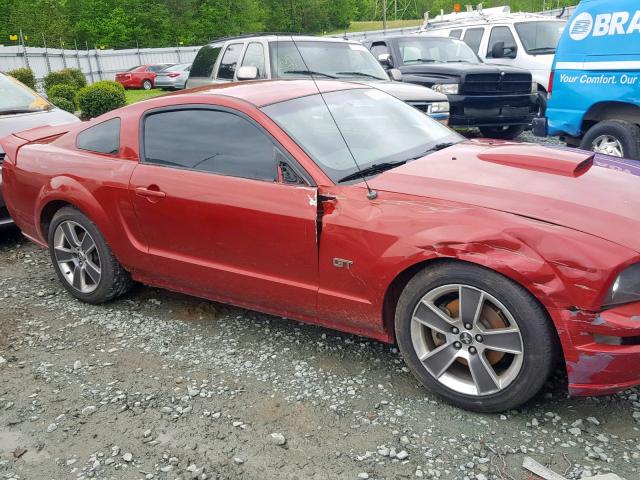 1ZVHT82H085133378 - 2008 FORD MUSTANG GT RED photo 9