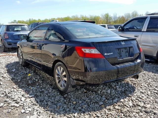 2HGFG12909H515498 - 2009 HONDA CIVIC EXL BLACK photo 3