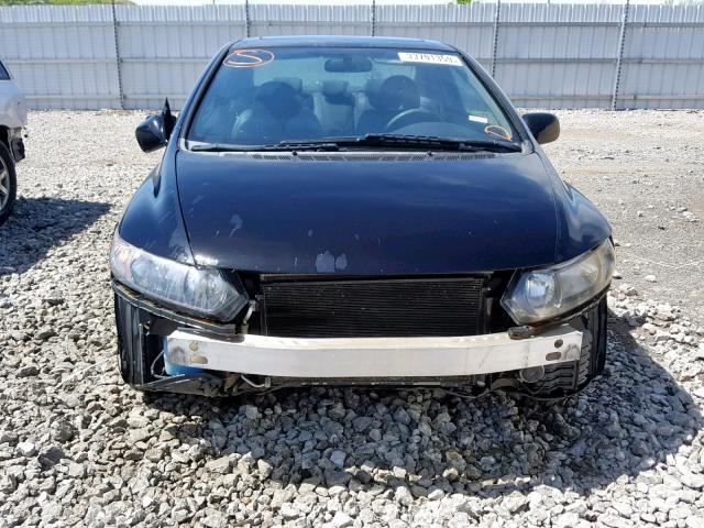 2HGFG12909H515498 - 2009 HONDA CIVIC EXL BLACK photo 9