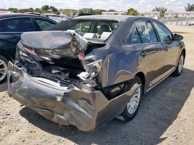 4T1BF1FK0DU701802 - 2013 TOYOTA CAMRY L GRAY photo 4