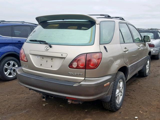 JT6HF10U7Y0112713 - 2000 LEXUS RX 300 BEIGE photo 4